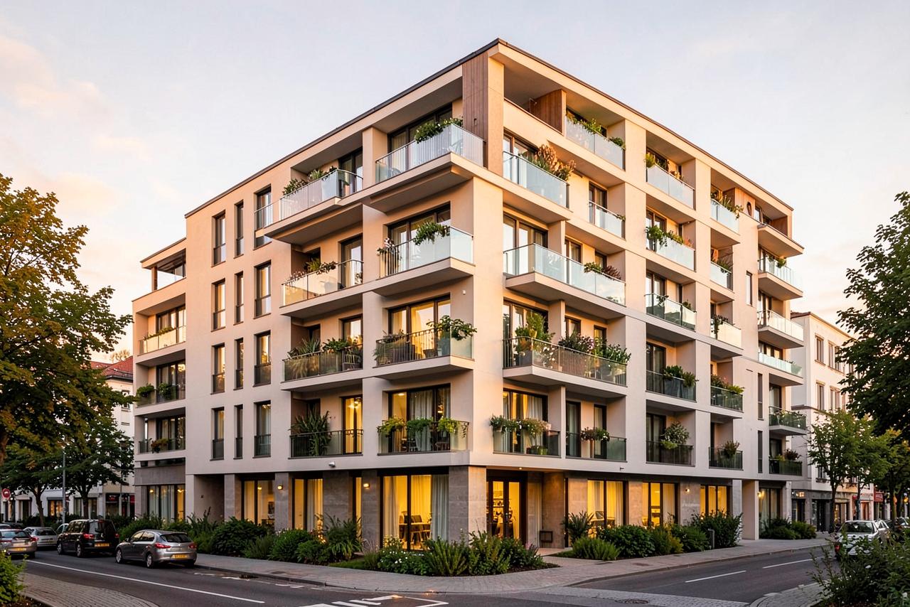 Neubau-Wohnung mit Südbalkon
